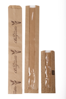 Imagen producto Bolsas de Papel Kraft Baguette 1