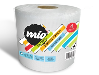 Producto Papel Higiénico Mio Jumbo Blanco de 250 metros Doble Hoja x 2 rollos Unibol